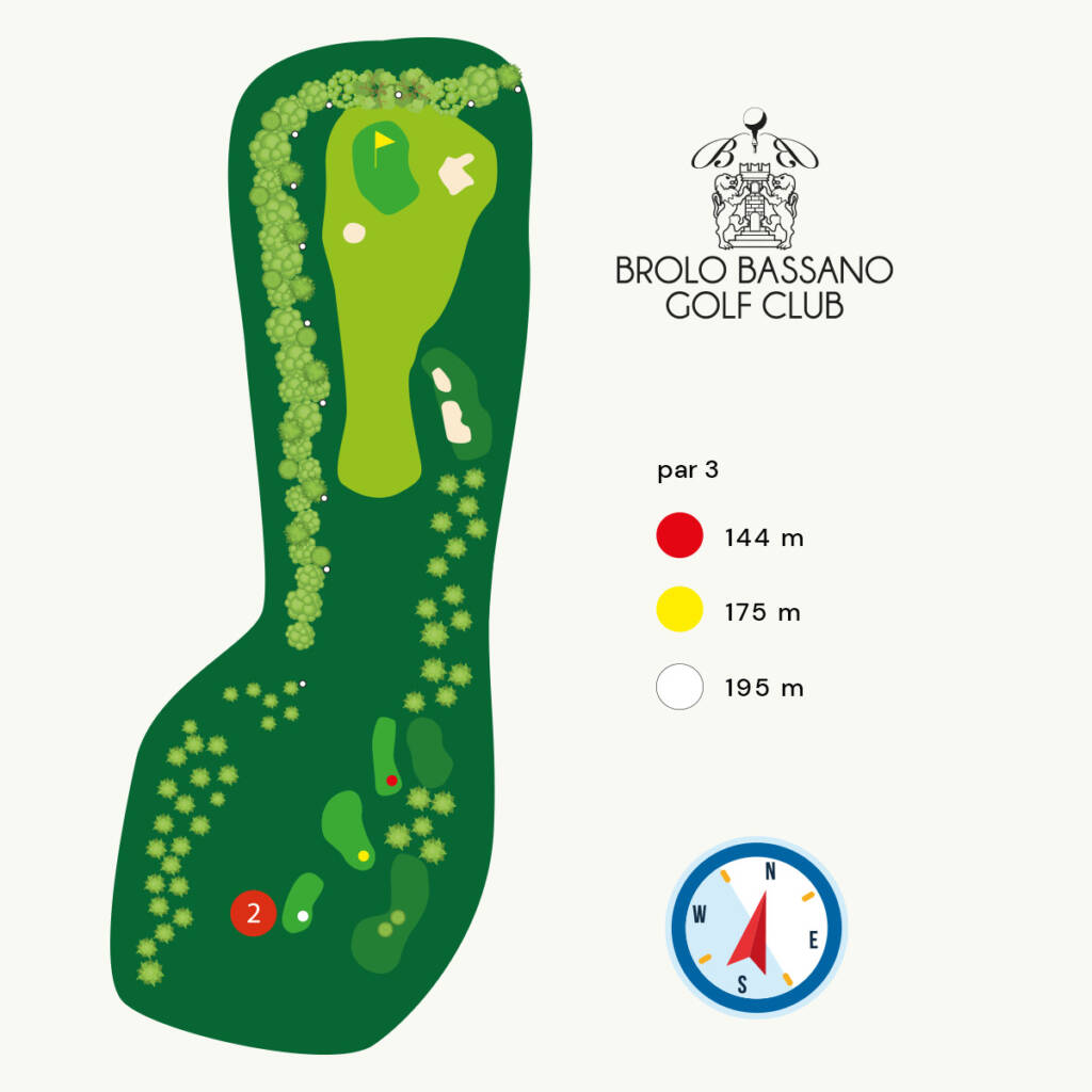 Mappa Buca 2 - Brolo Bassano Golf Club